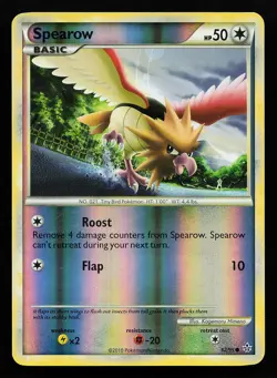 Spearow 62/95 Reverse Holo Unleashed Pokemon Card - Image 1