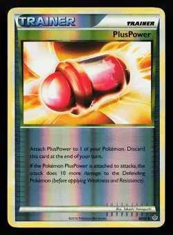 PlusPower 80/95 Reverse Holo Unleashed Pokemon Card - Image 1