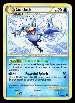 Golduck 22/102 Rare Triumphant Pokemon Card - Image 1