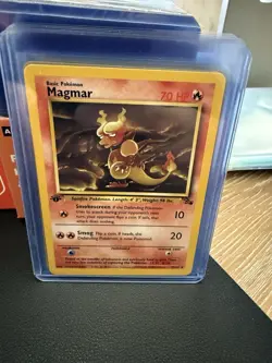 Pokemon TCG Magmar Fossil 39, Regular Unlimited Uncommon Card 1st Edition - Image 1
