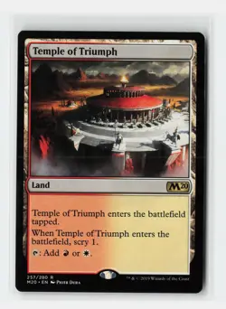 Temple of Triumph Core Set 2020 Magic The Gathering MTG Card - Image 1