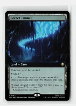 Secret Tunnel Avatar FOIL Extended Art Magic The Gathering MTG Card - Image 1