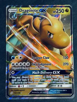 Dragonite GX 152/236 Sm-Unified Minds Ultra Rare Holo Pokemon Card NM - Image 2
