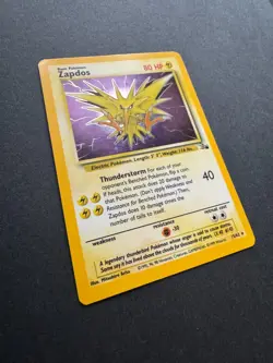 Zapdos 15/62 - Fossil Set - Rare Holo - Vintage WOTC Pokemon Card - MP - Image 3
