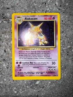 Pokemon TCG Cards Alakazam 1/102 Base Set Holo Rare NM - Image 3