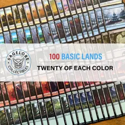 MTG | 100 Card Basic Land Lot (20 of each!) - Image 1