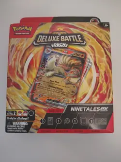Pokemon Deluxe Battle Deck Ninetales ex 60-Card Foil Deck English 2024 - Image 1
