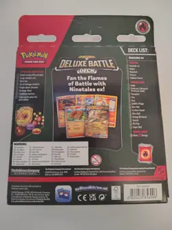 Pokemon Deluxe Battle Deck Ninetales ex 60-Card Foil Deck English 2024 - Image 2