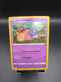 Pokemon Card Galarian Slowpoke SWSH126 Promo cosmos RARE HOLO HD GALAXY - Image 1