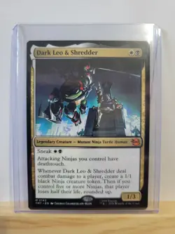 Dark Leo & Shredder - MTG TMT Teenage Mutant Ninja Turtles - NM/MINT - Image 1