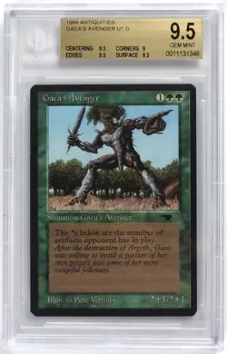 MTG Antiquities Gaea's Avenger BGS 9.5 (9.5, 9, 9.5, 9.5) GEM MINT - Image 1