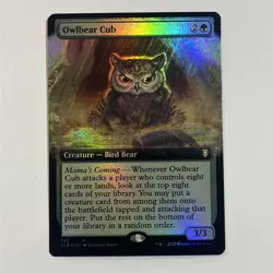 Owlbear Cub - Foil - Extended Art - NM Magic the Gathering -Commander Legends - - Image 1