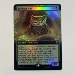 Owlbear Cub - Foil - Extended Art - NM Magic the Gathering -Commander Legends - - Image 2