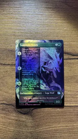 Summon: Fenrir (Borderless) FOIL - FINAL FANTASY (FIN) (372) - Image 1