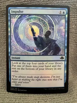 Impulse 056/261 Dominaria Remastered Foil Magic The Gathering - Image 1