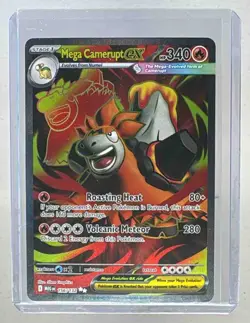 Mega Camerupt ex 2025 Pokemon Evolution #156 Ultra Rare - Image 1