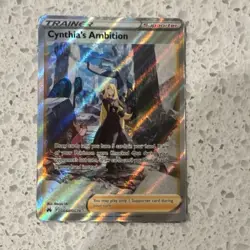 Pokemon Cynthia's Ambition Trainer Ultra Rare Holo GG60/GG70 Crown Zenith - Image 1