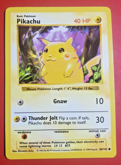 ⚡Pikachu Shadowless Red Cheeks⚡Pokemon TCG - 58/102 Base Set 1999 - Image 1