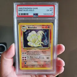 Ninetales #12 PSA 6 1999 Pokemon Game Holo - Image 1