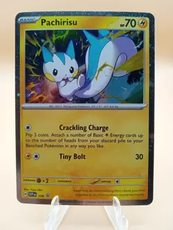 2024 Pokemon Scarlet & Violet Promo Pachirisu #158 DOUBLE SWIRL - Image 1