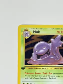 Muk 13/62 Holo Rare 1st Edition Pokemon Fossil English LP-MP - Image 3