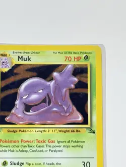 Muk 13/62 Holo Rare 1st Edition Pokemon Fossil English LP-MP - Image 4