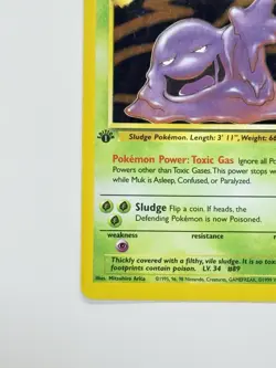 Muk 13/62 Holo Rare 1st Edition Pokemon Fossil English LP-MP - Image 5