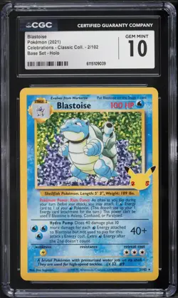 Pokemon Celebrations Base Set Charizard Blastoise Venusaur PSA CGC 8 10 Set - Image 3