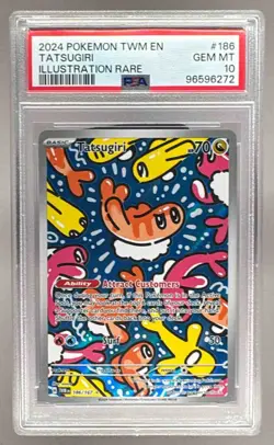 96596272 Tatsugiri 2024 Pokemon Scarlet Violet Twilight Masquerade #186 PSA 10 - Image 1