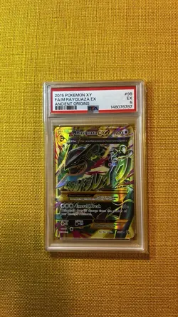 2015 POKEMON XY ANCIENT ORIGINS 98 FULL ART/M RAYQUAZA EX - Image 3
