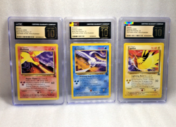 Pokemon Moltres, Zapdos, Articuno Aoki Error WOTC Promos CGC 10 PRISTINE SET - Image 1