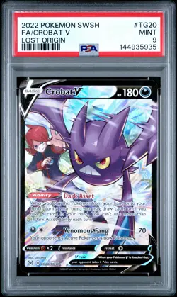 5935 Crobat V 2022 Pokemon SWSH Lost Origin #TG20 Trainer Gallery PSA 9 - Image 1