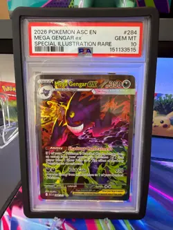 PSA 10 Mega Gengar ex 284/UUU Ascended Heroes SIR Pokemon Gem Mint - Image 1
