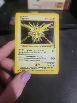Pokemon Zapdos Holo 20/130 Base Set 2 Mint Condition Vintage - Image 1