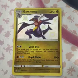 The Pokemon Company Garchomp SV40/SV94 Shiny Holo Rare Hidden Fates Pokemon TCG - Image 1