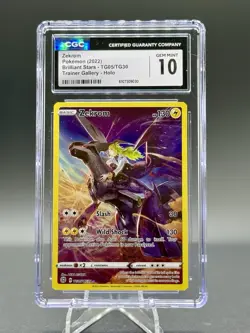 Pokemon CGC 10 Zekrom Holo Ultra Rare TG05/TG30 Gem Mint 2022 Trainer Gallery - Image 1