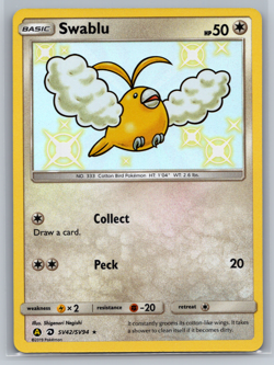 Swablu - SV42/SV94 - Hidden Fates: Shiny Vault - Holo Rare - Pokemon TCG 2019 - Image 1