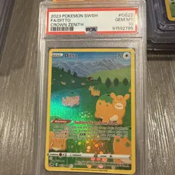 Pokemon TCG Ditto Crown Zenith Galarian Gallery PSA 10 - Image 1