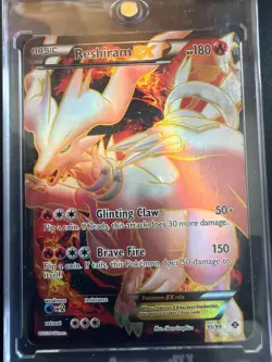 2012 POKEMON BLACK & WHITE NEXT DESTINIES 95 FULL ART/RESHIRAM EX - Image 1