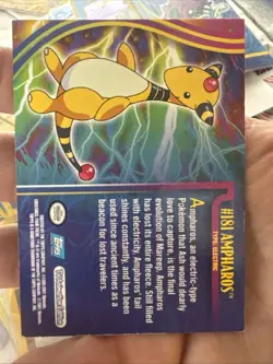 2001 Topps TV Animation Edition Johto Series 1 Ampharos #181 Rare LP - Image 4