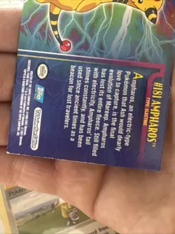 2001 Topps TV Animation Edition Johto Series 1 Ampharos #181 Rare LP - Image 5