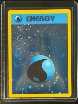 Pokemon League Promo ENERGIZE YOUR GAME Water Energy Card Vintage Played, Worn - Image 3