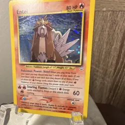 Pokemon Entei Neo Revelation Holo Rare 80 HP Basic 06/64 Unlimited Card - Image 2