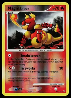 Pokemon Card - Magmar Supreme Victors 65/147 Uncommon Reverse Holo - Image 1