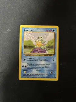Squirtle 63/102 Base Set Regular Pokemon Card D1 - Image 1