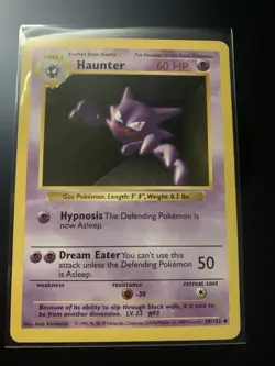 Haunter 29/102 Base Set Rare Vintage 1999 Pokemon Card - Image 1