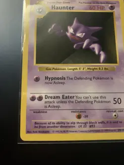 Haunter 29/102 Base Set Rare Vintage 1999 Pokemon Card - Image 5