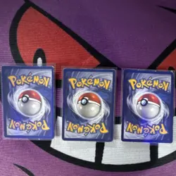Pokemon vVintage Holo Card Lot 3 Vaporeon Moltres Gyarados English Heavy Play - Image 2
