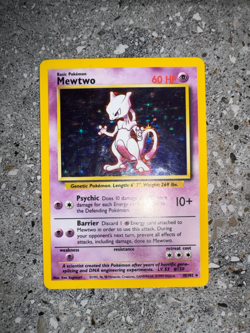 Pokemon TCG Cards Mewtwo 10/102 Base Set Holo Rare EXC - Image 4