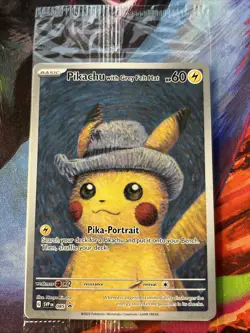 Pikachu with Grey Felt Hat 085 Promo Card Pokemon Van Gogh Museum Sealed NM/M - Image 1